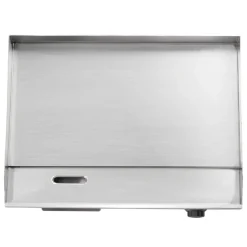 VEVOR Commercial Electric Griddle, 21.06 x 11.81 inch, 3200W, 122-570°F Adjustable Temp Control, Stainless Steel Body, Full Flat, with 2 Spatulas, 2 Brushes, and 4 Foot Pads, for Steak, Pancake