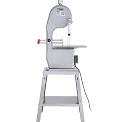 VEVOR Commercial Electric Meat Bandsaw, 1500W Stainless Steel Vertical Bone Sawing Machine, Workbeach 19.3