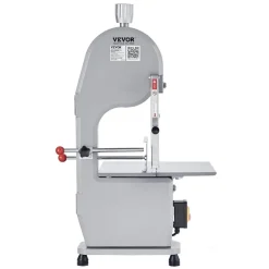 VEVOR Commercial Electric Meat Bandsaw, 2200W Stainless Steel Countertop Bone Sawing Machine, Workbeach 18.5