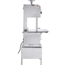 VEVOR Commercial Electric Meat Bandsaw, 2200W Stainless Steel Vertical Bone Sawing Machine, Workbeach 24.4" x 20.5", 0.16-8.7 Inch Cutting Thickness, Frozen Meat Cutter with 6 Blades for Rib Pork Beef