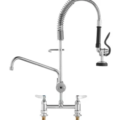 VEVOR Commercial Faucet with Pre-Rinse Sprayer, 26
