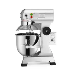VEVOR Commercial Food Mixer 15Qt 600W 3 Speeds Adjustable 110/178/390 RPM Heavy Duty 110V with Stainless Steel Bowl Dough Hooks Whisk Beater Premium for Schools Bakeries Restaurants Pizzerias