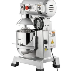 VEVOR Commercial Food Mixer 30Qt 1100W 3 Speeds Adjustable 105/180/408 RPM Heavy Duty 110V with Stainless Steel Bowl Dough Hooks Whisk Beater for Schools Bakeries Restaurants Pizzerias
