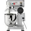 VEVOR Commercial Food Mixer 20Qt 750W 3 Speeds Adjustable 105 180 and 408 RPM Food Processor Heavy Duty with Stainless Steel Bowl Dough Hooks Whisk Beater for Schools Bakeries Restaurants Pizzeria