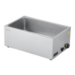 VEVOR Commercial Food Warmer, 1200W Electric Stainless Steel Steam Food Warmer, Fast Heating Countertop Buffet Bain Marie with Soup & Perforated Ladles, for Catering, Restaurants, Parties, Buffets