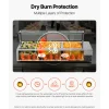 VEVOR Commercial Food Warmer, 1700W Electric Stainless Steel Steam Food Warmer with Glass Cover, 8-Pan Countertop Buffet Bain Marie with Soup & Perforated Ladles, for Catering, Restaurant & Party