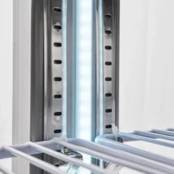 VEVOR Commercial Freezer, 32.2 in Width Reach In Upright-Freezer Double Door, 43.2 Cu.ft Auto-Defrost Stainless Steel Freezer with 8 Adjustable Shelves, -11 to 14℉ Temp Control, LED Light, 4 Wheels
