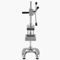 VEVOR Commercial French Fry Cutter, Stainless Steel Vegetable Fruit Chopper with 3 Replacement Blades 1/2-Inch 3/8-Inch 1/4-Inch, Manual Potato Slicer Dicer for Restaurants & Home Kitchen
