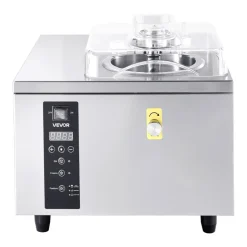 VEVOR Commercial Hard Ice Cream Machine, 500W 1.32 Gal/Hour, Gelato Hard Serve Ice Cream Maker with 2.8L 304 Stainless Steel Cylinder, Auto Clean LED Panel High Productivity for Snack Bar Restaurants