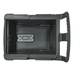 VEVOR Commercial Ice Bin, 125 lbs Portable Ice Caddy, 31.5 x 22.8 x 29 inch Insulated Ice Carrier with 4 Wheels and Flip Lid, Large Ice Bin for Catering, Kitchens, Bistros, Restaurants, and Bars