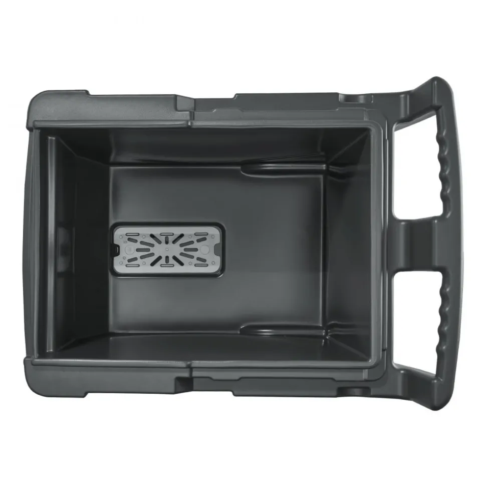 VEVOR Commercial Ice Bin, 125 lbs Portable Ice Caddy, 31.5 x 22.8 x 29 inch Insulated Ice Carrier with 4 Wheels and Flip Lid, Large Ice Bin for Catering, Kitchens, Bistros, Restaurants, and Bars
