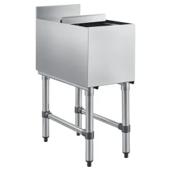 VEVOR Commercial Ice Bin, 39.6 Qt Max Capacity, 12 x 24 x 33 Inch Stainless Steel Ice Chest with Sliding Lid, 24H Long-Lasting Insulation, Cooler Cart Cocktail Unit for Bar Restaurant Pub, NSF