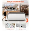 VEVOR Commercial Ice Cream Display Case, 20 Cu.ft Chest Freezer, Restaurant Gelato Dipping Cabinet Top Deep Freezer with Locking Casters, Sliding Glass Door, LED Lighting, Hold 12 Ice Cream Tubs
