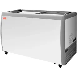 VEVOR Commercial Ice Cream Display Case, 13.1 Cu.ft Chest Freezer, Restaurant Gelato Dipping Cabinet Top Deep Freezer with Locking Casters, Sliding Glass Door, LED Lighting, Hold 8 Ice Cream Tubs