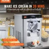 VEVOR Commercial Ice Cream Machine, 12 L/H Yield, 1713W Single Flavor Countertop Hard Serve Ice Cream Maker,  4.5L Stainless Steel Cylinder, LED Panel Auto Clean Pre-cooling, for Restaurant Snack Bars
