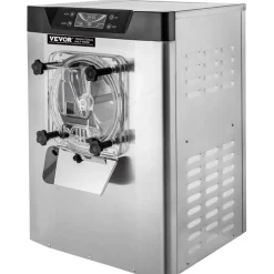 VEVOR Commercial Ice Cream Machine 1400W 20/5.3 Gph Hard Serve Ice Cream Maker with LED Display Screen Auto Shut-Off Timer One Flavors Perfect for Restaurants Snack bar Supermarkets