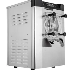 VEVOR Commercial Ice Cream Machine 1400W 20/5.3 Gph Hard Serve Ice Cream Maker with LED Display Screen Auto Shut-Off Timer One Flavors Perfect for Restaurants Snack bar Supermarkets