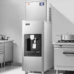VEVOR Commercial Ice Maker, 400 Lbs/Day Ice Maker Machine, 180 Lbs Large Ice Storage Bin with 20 Lbs/Min Automatic Ice Dispensing, Self-Cleaning Ice Machine with Touchscreen for Bar, Cafe, Restaurant