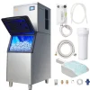 VEVOR Commercial Ice Maker, 450LBS/24H Ice Making Machine with 330.7LBS Large Storage Bin, 1000W Auto Self-Cleaning Ice Maker Machine with 3.5-inch LED Panel for Bar Cafe Restaurant Business