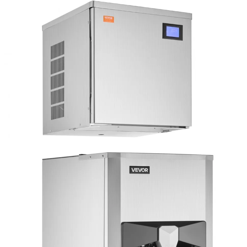 VEVOR Commercial Ice Maker, 300 Lbs/Day Ice Maker Machine, 180 Lbs Large Ice Storage Bin with 20 Lbs/Min Automatic Ice Dispensing, Self-Cleaning Ice Machine with Touchscreen for Bar, Cafe, Restaurant