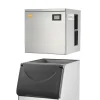 VEVOR Commercial Ice Maker, 550LBS/24H Ice Making Machine with 330.7LBS Large Storage Bin, 1000W Auto Self-Cleaning Ice Maker Machine ith 3.5-inch LED Screen for Business Bar Cafe Restaurant