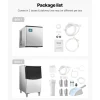 VEVOR Commercial Ice Maker Machine, 500LBS/24H Ice-Making Machine with 300LBS Large Storage Bin, Auto Self-Cleaning Ice Maker with Touchscreen for Bar Cafe Restaurant Business Commercial
