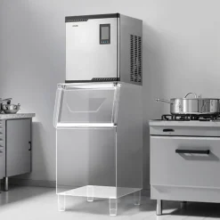 VEVOR Commercial Ice Maker Machine - Head, 300 Lbs/Day Stainless Steel Ice Machine with Scheduled Ice-Making, Self-Cleaning, Adjustable Thickness, Ideal for Restaurant Bar Cafe Hotel - Head Only