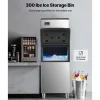 VEVOR Commercial Ice Maker Machine, 400LBS/24H Ice-Making Machine with 300LBS Large Storage Bin, Auto Self-Cleaning Ice Maker with Touchscreen for Bar Cafe Restaurant Business Commercial