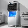 VEVOR Commercial Ice Maker Machine, 360LBS/24H Ice-Making Machine with 300LBS Large Storage Bin, Auto Self-Cleaning Ice Maker with Touchscreen for Bar Cafe Restaurant Business Commercial