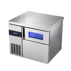 VEVOR Commercial Ice Maker Machine, 220 lbs/24H Stainless Steel Ice Machine with Worktop, 66 lbs Storage & 108 Cubes/Cycle, Self-Cleaning Freestanding Ice-Making for Home Bar Office Restaurant Kitchen