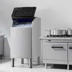 VEVOR Commercial Ice Maker Storage Bin, 300 LBS Capacity Ice-Bin, Stainless Steel Commercial Ice Storage Bin with Adjustable Anti-slip Rubber Feet, Suitable for Restaurant Hotel and Beverage Shops