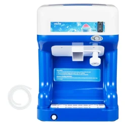 VEVOR Commercial Ice Shaver Crusher, 286lbs Per Hour Electric Snow Cone Maker with 2L Ice Cube Box, 250W 1500RPM Tabletop Shaved Ice Machine for Parties Events Snack Bar, Home and Commercial Use (Blue)