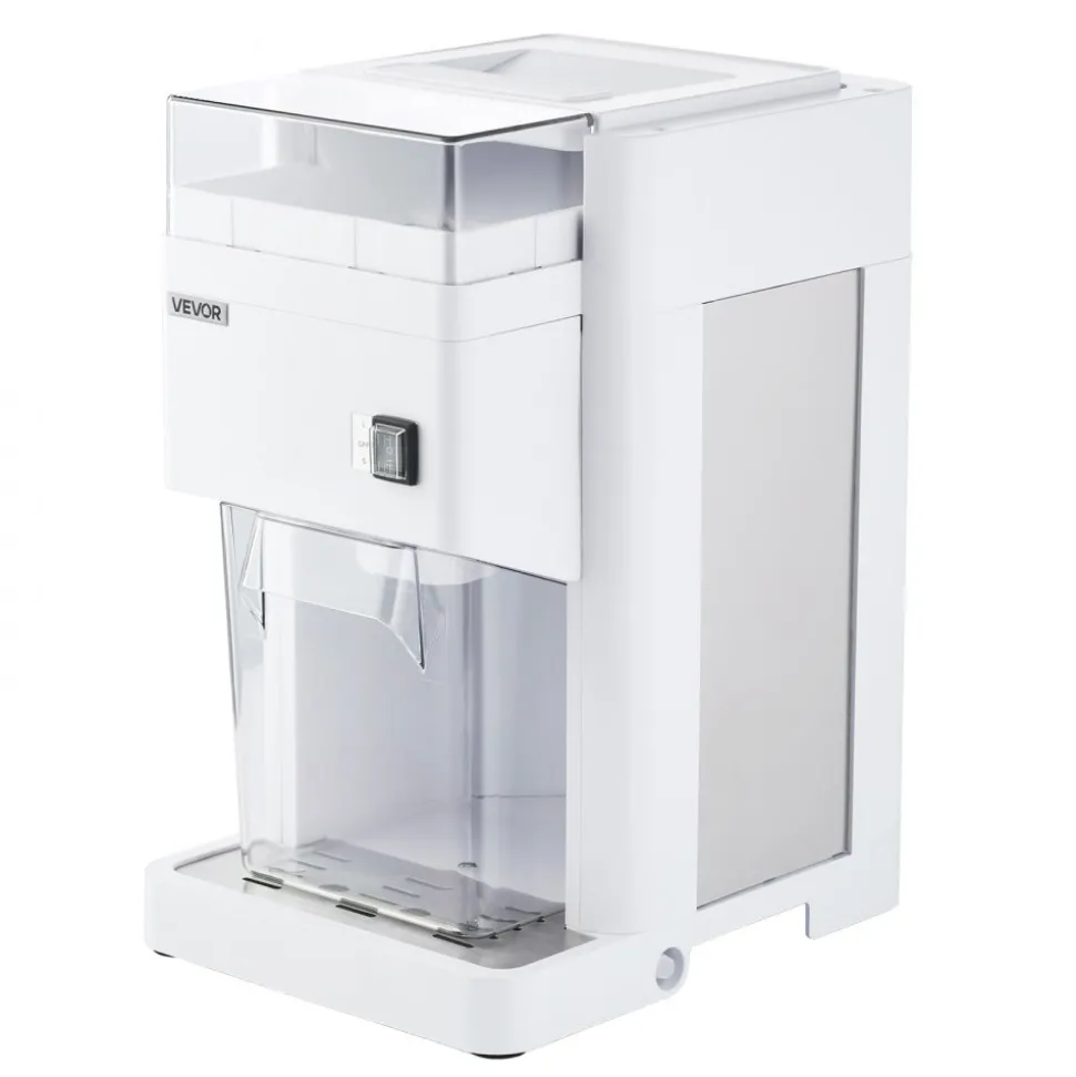 VEVOR Commercial Ice Shaver Machine, 661 LBS/H Electric Ice Crusher with Replaceable Container, 350W Premium Motor, 4 Blades, Shaved Snow Cone Machine Ice Maker for Dessert Shop Bar Party, Silver