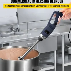 VEVOR Commercial Immersion Blender Variable Speed Heavy Duty Immersion Blender 750W Commercial Hand Mixer 304 Stainless Steel Hand Blender Commercial (11.8