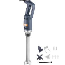 VEVOR Commercial Immersion Blender, 350W Heavy Duty Hand Mixer, 16 inch Stepless Variable Speed Mixer with Stainless Steel Blade, Multi-Purpose Portable Mixer for Soup, Sauces, Mashed Potatoes, Cream