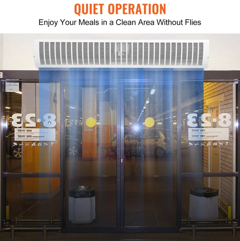 VEVOR 60" Commercial Indoor Air Curtain Super Power 2 Speeds 2100CFM, Wall Mounted Air Curtains for Doors, Indoor Over Door Fan with Heavy Duty Limit Switch, Easy-Install 110V Unheated