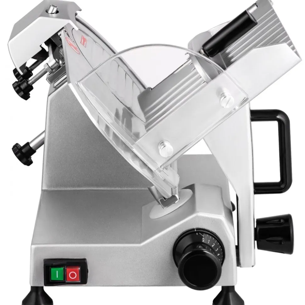 VEVOR Commercial Meat Slicer, 200W Electric Deli Food Slicer, 350-400RPM Meat Slicer with 8" Carbon Steel Blade, 0 - 0.47 inch Adjustable Thickness Electric Meat Slicer for Home and Commercial Use