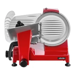 VEVOR Commercial Meat Slicer 340W Electric Deli Food Slicer 10 inch Blade, 350-400RPM Electric Food Slicer, Carbon Steel Blade Meat Slicer, 0-0.47 inch Adjustable Thickness for Commercial and Home Use