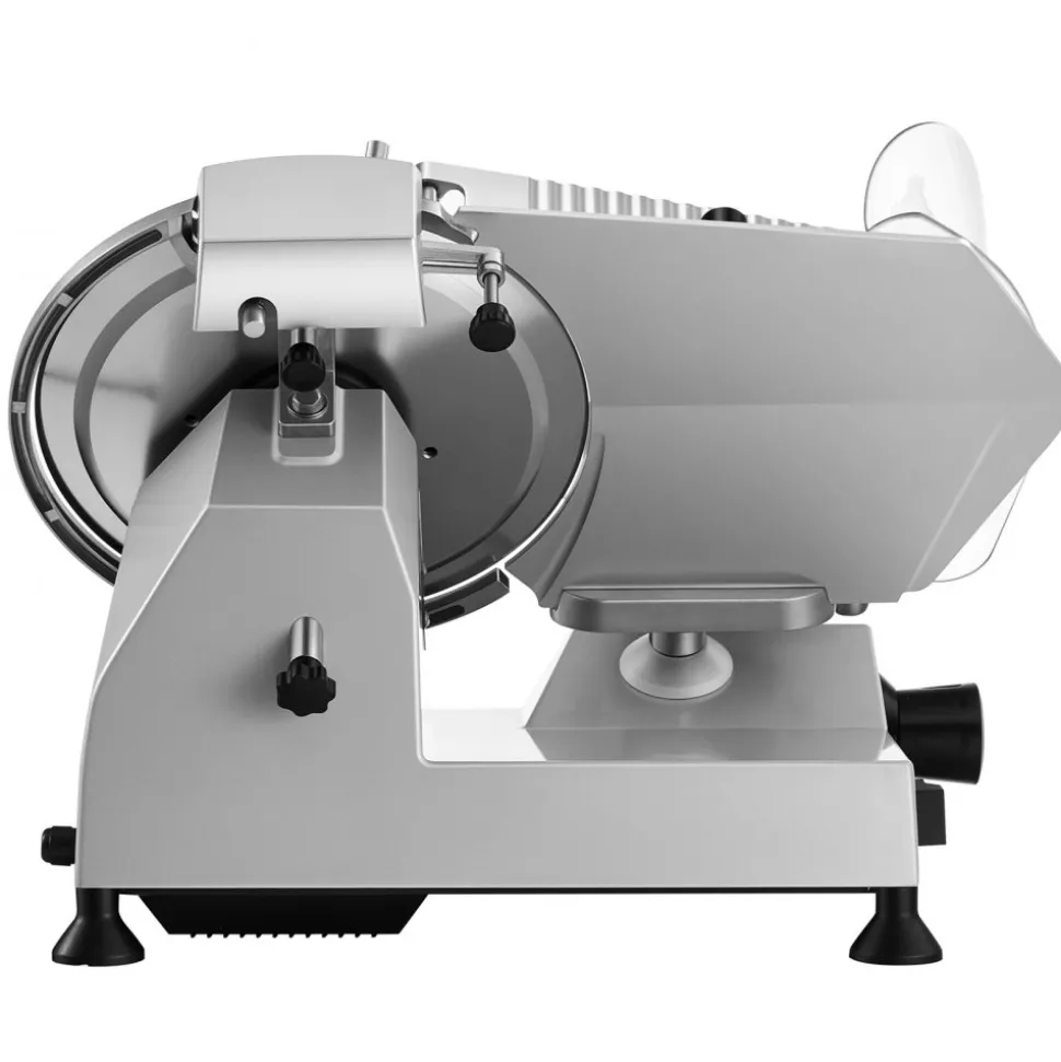 VEVOR Commercial Meat Slicer, 400W Electric Cutter, Removable 12" Carbon Steel Blade and Food Tray, 0-0.59" Adjustable Thickness Food Slicer Machine, for Frozen Meat, Ham, Baguett, Steak, ETL Approved