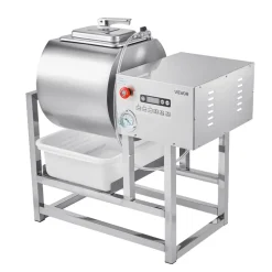 VEVOR Commercial Meat Tumbler Marinator, 40L Vacuum Tumbler Marinating Machine with Bidirectional Rotation and 3-Speed, Stainless Steel Vacuum Curing Machine for Chicken Pork Fish, Steak House
