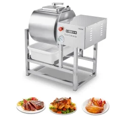 VEVOR Commercial Meat Tumbler Marinator, 40L Vacuum Tumbler Marinating Machine with Bidirectional Rotation and 3-Speed, Stainless Steel Vacuum Curing Machine for Chicken Pork Fish, Steak House