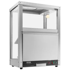 VEVOR Commercial Nacho Chip Warmer, 85QT Chip Warmer Machine with Heating Base and Warming Light, Nacho Machine with Deflection Board, Stainless Steel, for Nacho Chips, Popcorn, Potato Chips, Peanut