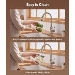 VEVOR Commercial Orange Juicer Machine, Slow Masticating Juicer Extractor, 100W Electric Orange Juice Squeezer, Lemon Citrus Pomegranates Extractor, with Peel Collecting Bucket and PC Cover