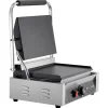 VEVOR Commercial Panini Grill, 1800W Electric Sandwich Panini Maker, Stainless Steel Sandwichs Press Grill with Handle and Temp Control, 13.5x9.3 in Full Flat Enamel Plate, for Hamburger Steak Bacon