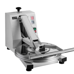 VEVOR Commercial Pizza Dough Press Machine 18 in Electric Dough Sheeter, Ideal for Bakery Home Restaurant Use, 1200W Cast Aluminum Pastry Press Plate, Adjustable Thickness Bread Forming Presser