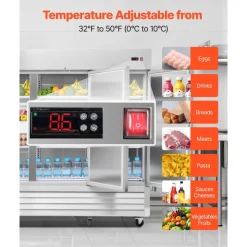 VEVOR Commercial Reach-In Refrigerator 85