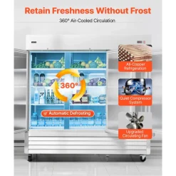 VEVOR Commercial Reach-In Refrigerator 85