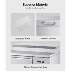 VEVOR Commercial Refrigerator, 44