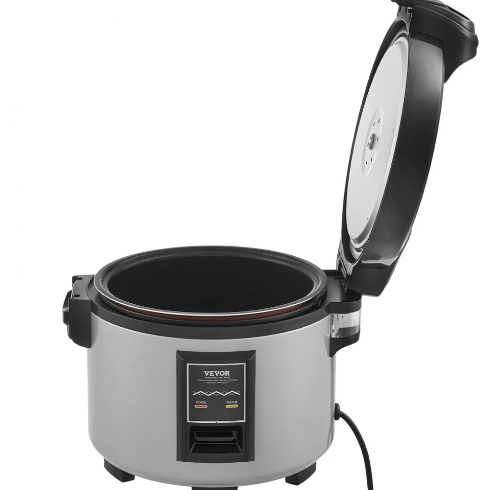VEVOR Commercial Rice Cooker, 60-Cup Rice Cooker, 13.74 Qt / 13 Liter Large Rice Cooker and Warmer with Nonstick Inner Pot, Fast Cooking and 12-Hour Keep Warm, with Rice Cup and Paddle, for Restaurant
