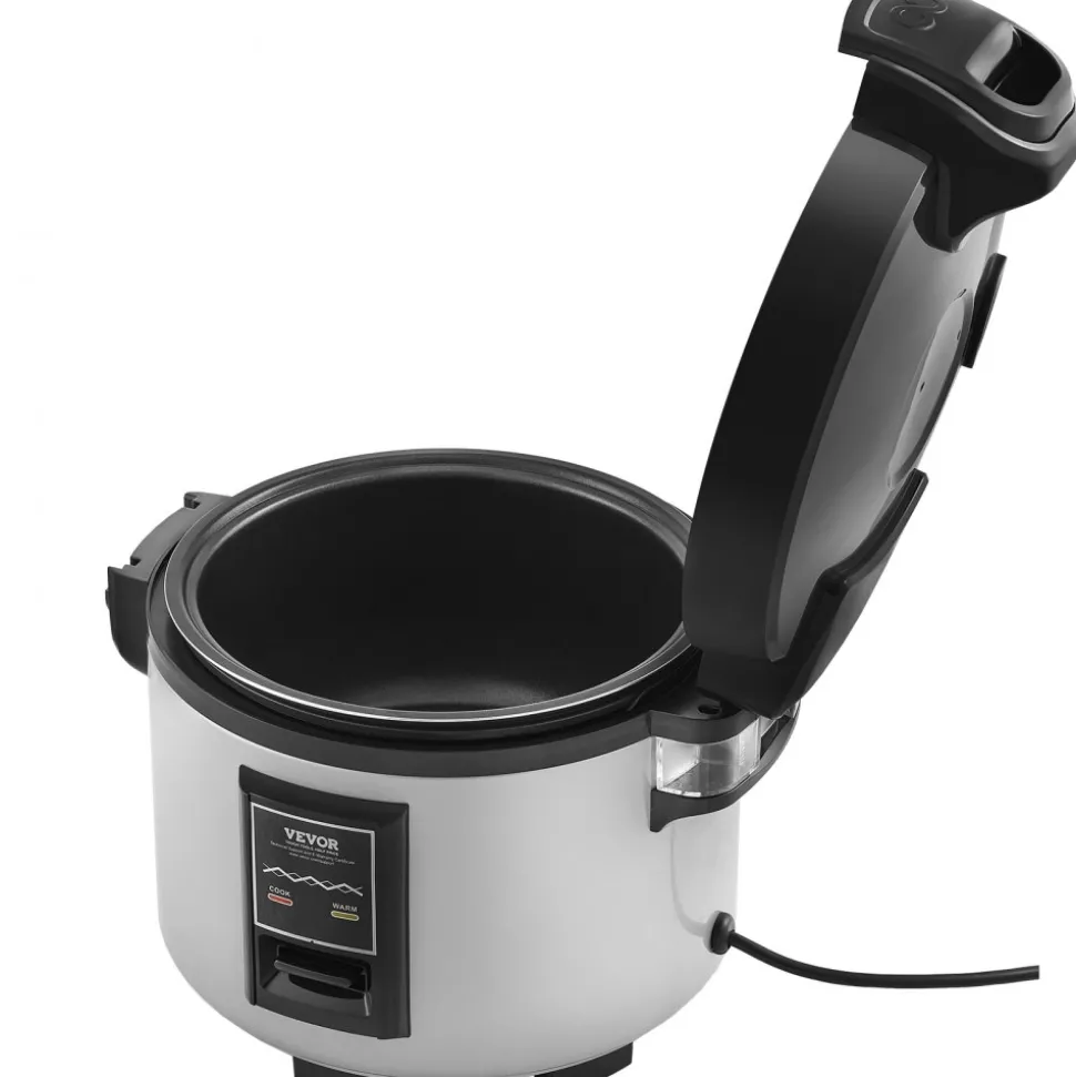 VEVOR Commercial Rice Cooker, 60-Cup Rice Cooker, 13.74 Qt / 13 Liter Large Rice Cooker and Warmer with Nonstick Inner Pot, Fast Cooking and 12-Hour Keep Warm, with Rice Cup and Paddle, for Restaurant